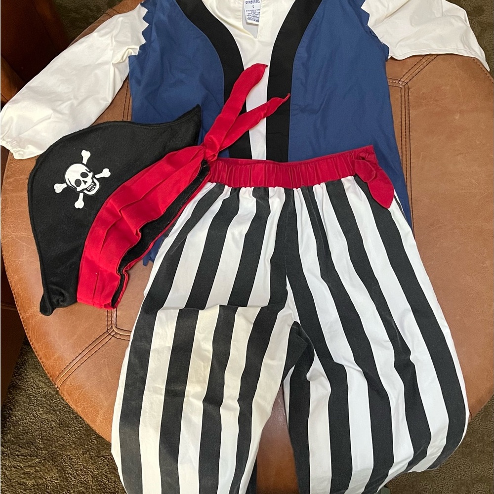 Vintage Gymboree Pirate  Costume with Hat for Kids,  Pirate Dress Up~